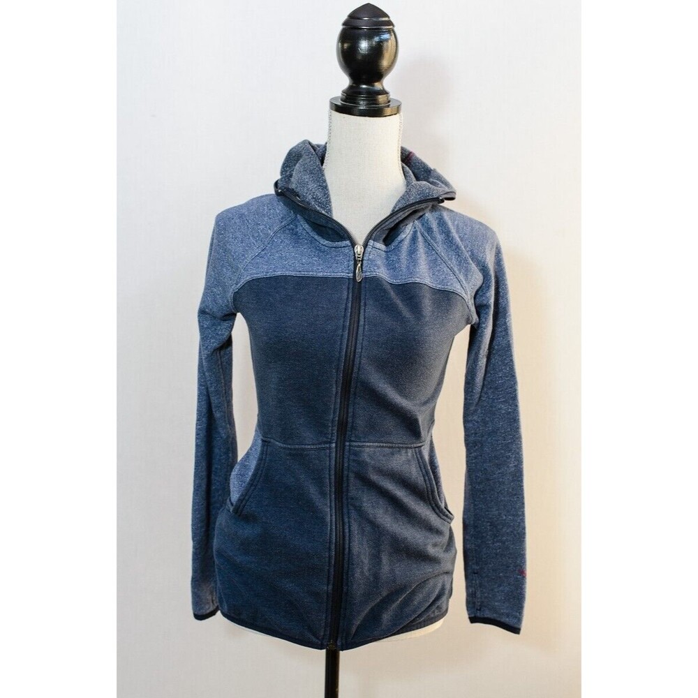 The North Face Sweatshirt XS two toned hooded full zip jacket with pockets